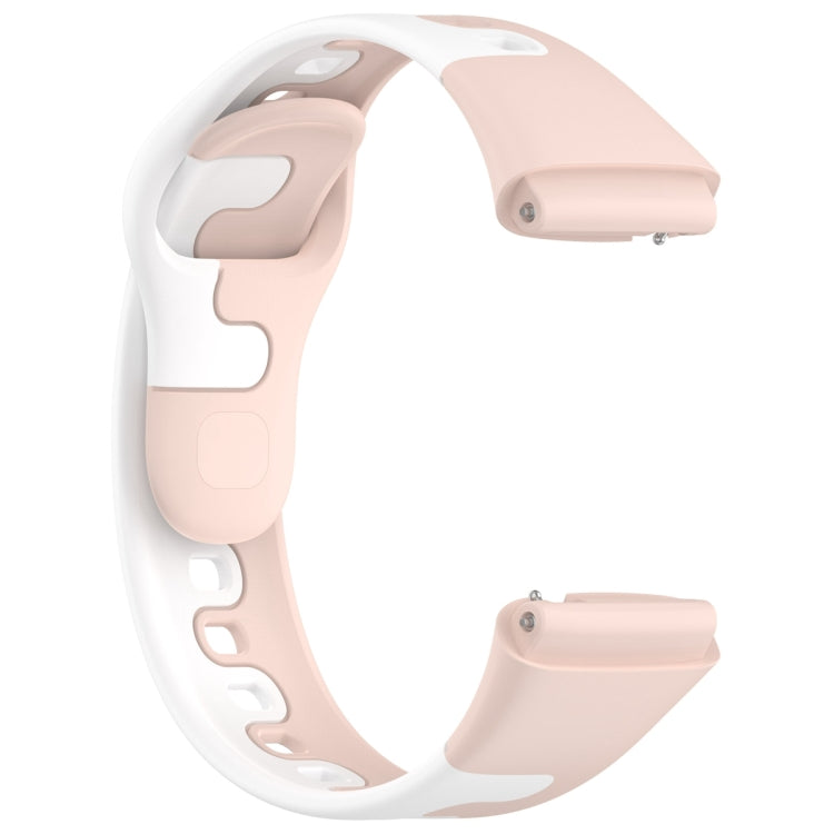 For Redmi Watch 3 Lite Stitching Two Color Silicone Watch Band