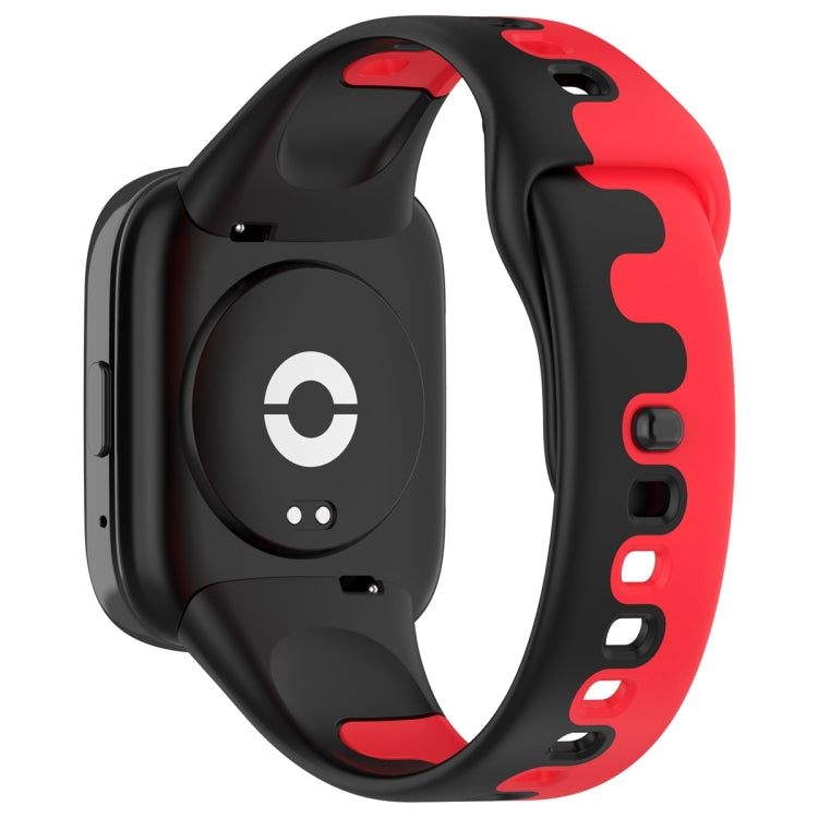 For Redmi Watch 3 Lite Stitching Two Color Silicone Watch Band