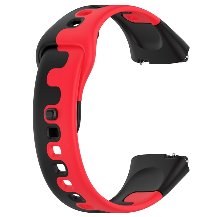 For Redmi Watch 3 Lite Stitching Two Color Silicone Watch Band