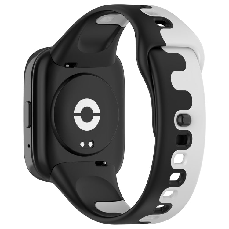 For Redmi Watch 3 Lite Stitching Two Color Silicone Watch Band