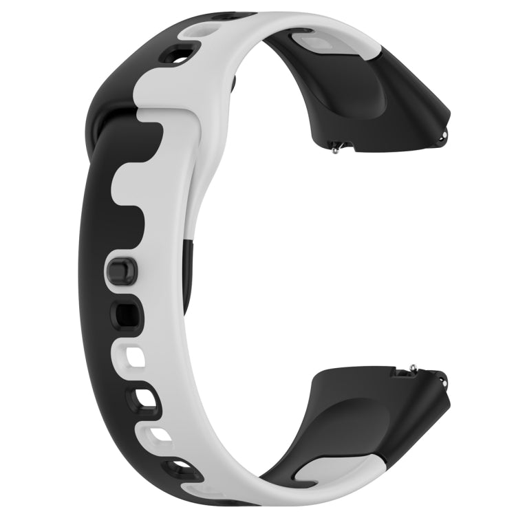 For Redmi Watch 3 Lite Stitching Two Color Silicone Watch Band