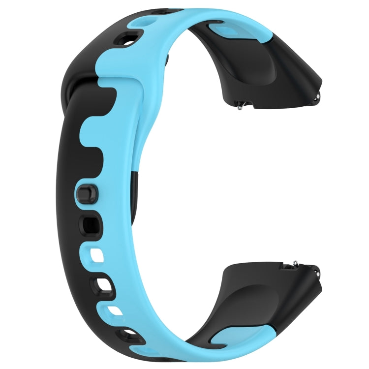 For Redmi Watch 3 Lite Stitching Two Color Silicone Watch Band