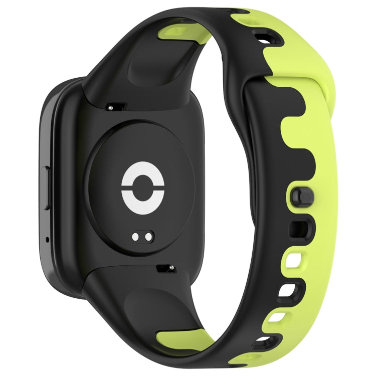 For Redmi Watch 3 Lite Stitching Two Color Silicone Watch Band
