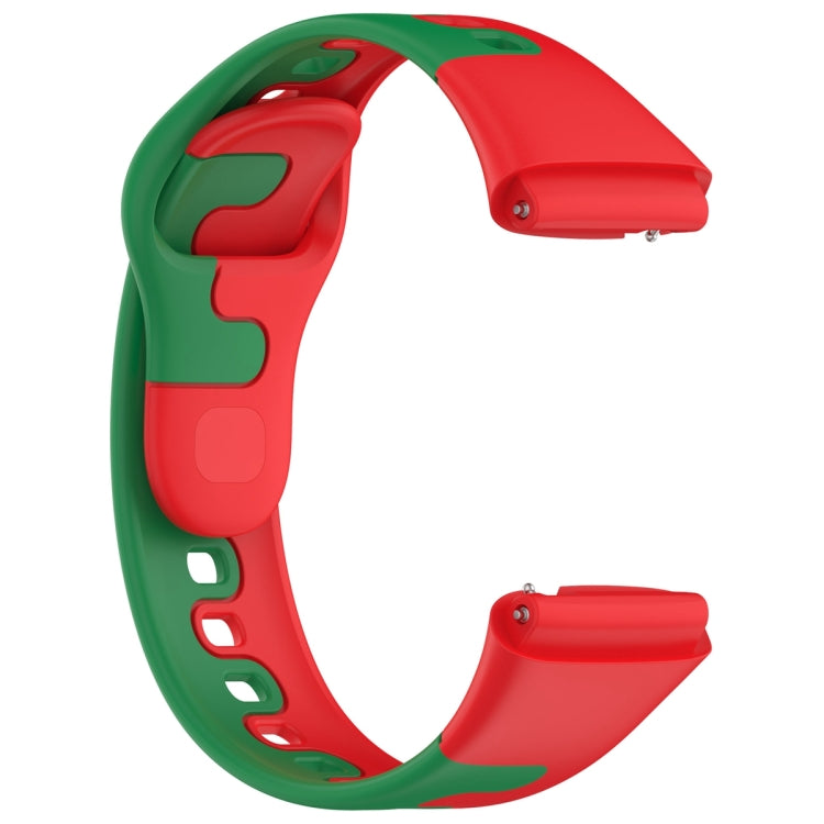 For Redmi Watch 3 Lite Stitching Two Color Silicone Watch Band