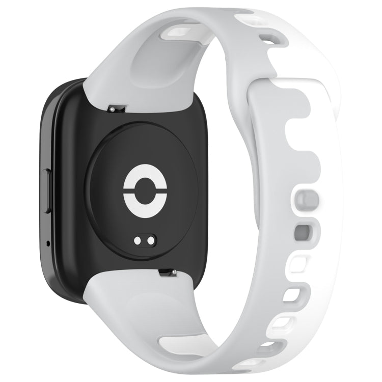 For Redmi Watch 3 Lite Stitching Two Color Silicone Watch Band