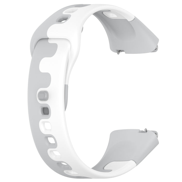 For Redmi Watch 3 Lite Stitching Two Color Silicone Watch Band