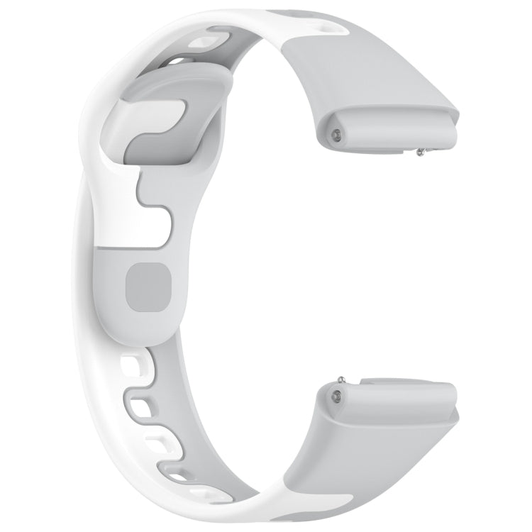 For Redmi Watch 3 Lite Stitching Two Color Silicone Watch Band