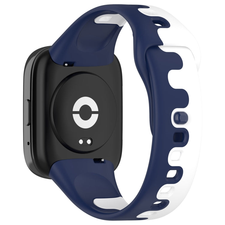 For Redmi Watch 3 Lite Stitching Two Color Silicone Watch Band