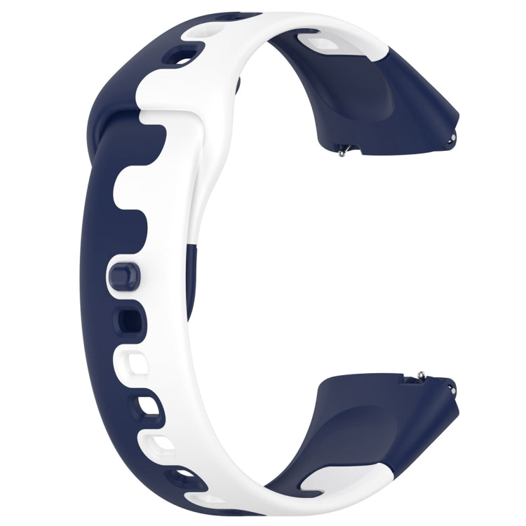 For Redmi Watch 3 Lite Stitching Two Color Silicone Watch Band