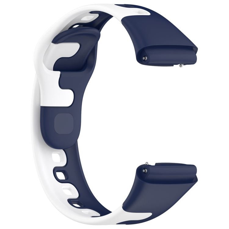 For Redmi Watch 3 Lite Stitching Two Color Silicone Watch Band