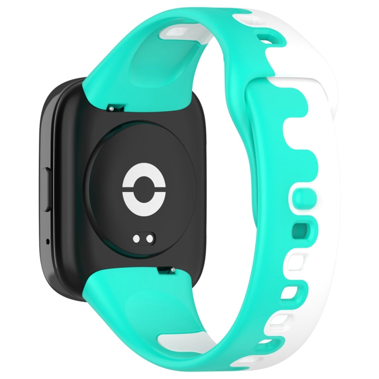 For Redmi Watch 3 Lite Stitching Two Color Silicone Watch Band