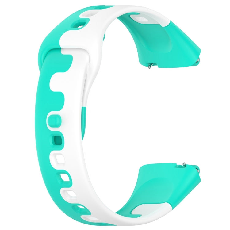 For Redmi Watch 3 Lite Stitching Two Color Silicone Watch Band