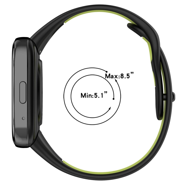For Redmi Watch 3 Lite Stitching Two Color Silicone Watch Band