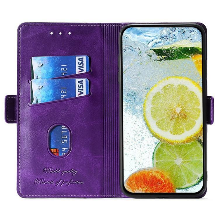 For Honor Power2 Contrast Color Side Buckle Leather Phone Case