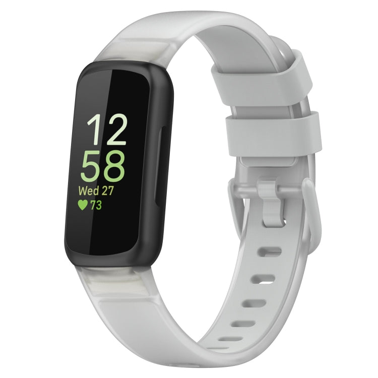 For Fitbit Inspire 3 Two Color Transparent Silicone Watch Band