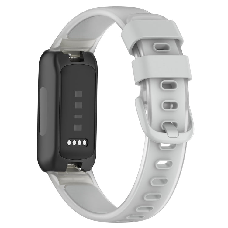 For Fitbit Inspire 3 Two Color Transparent Silicone Watch Band