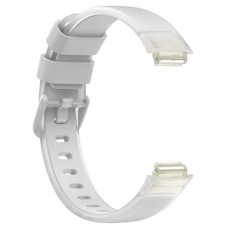For Fitbit Inspire 3 Two Color Transparent Silicone Watch Band