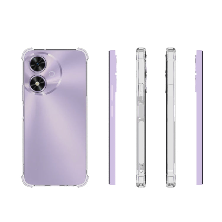For Honor Play 50 / Play 50M 5G Shockproof Non-slip Thickening TPU Phone Case - Transparent
