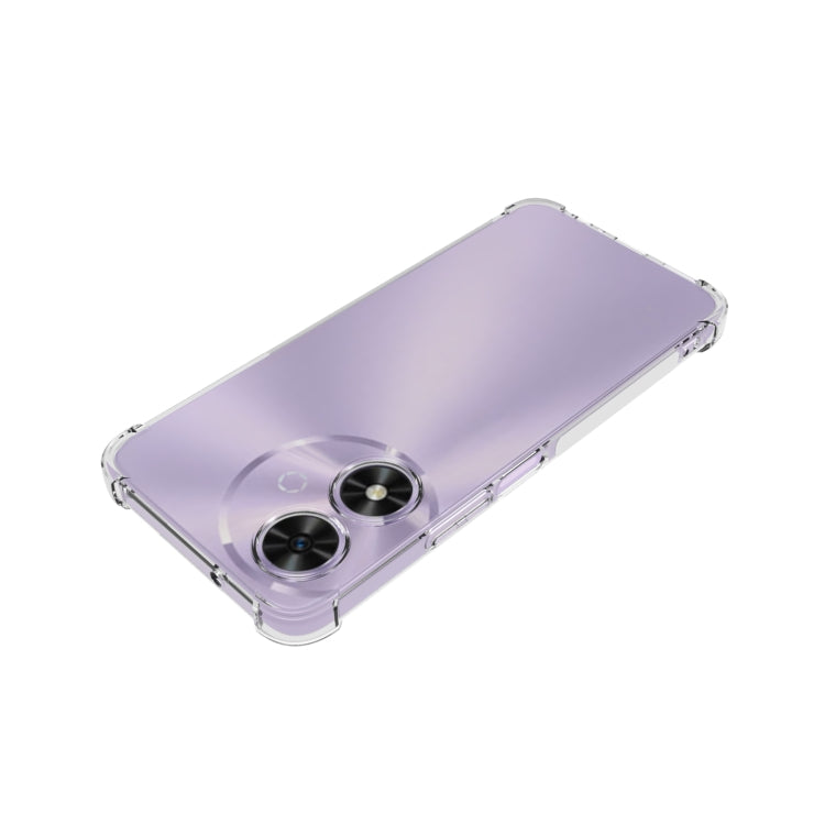 For Honor Play 50 / Play 50M 5G Shockproof Non-slip Thickening TPU Phone Case - Transparent