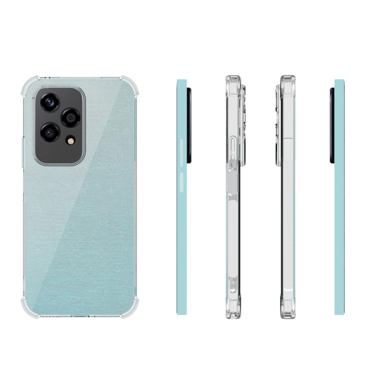 For Honor 200 Lite Global Shockproof Non-slip Thickening TPU Phone Case - Transparent