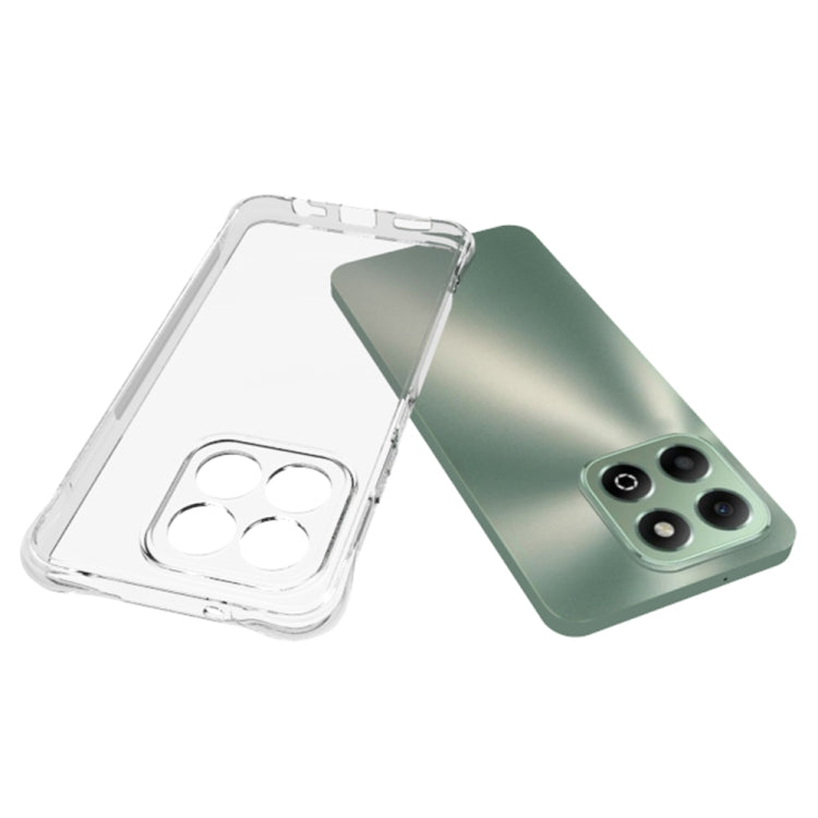 For Honor X6b Shockproof Non-slip Thickening TPU Phone Case - Transparent