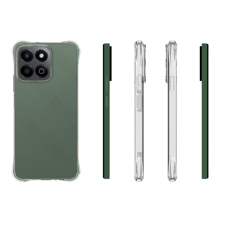 For Honor 200 Smart Shockproof Non-slip Thickening TPU Phone Case - Transparent