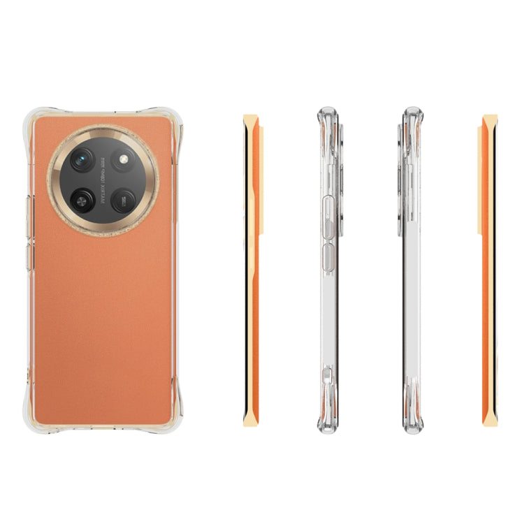 For Honor X60 Pro Shockproof Non-slip Thickening TPU Phone Case - Transparent