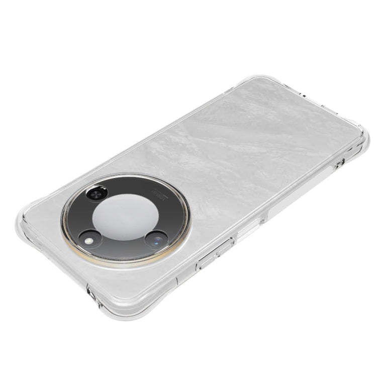 For Honor X60 Shockproof Non-slip Thickening TPU Phone Case - Transparent