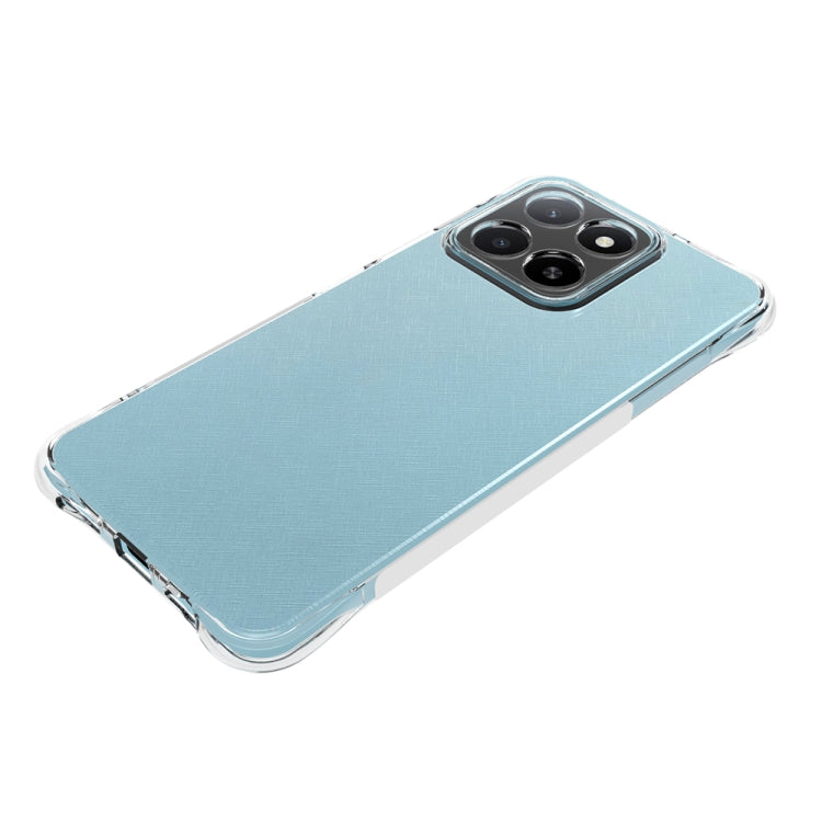 For Honor X5b / X5b Plus Shockproof Non-slip Thickening TPU Phone Case - Transparent