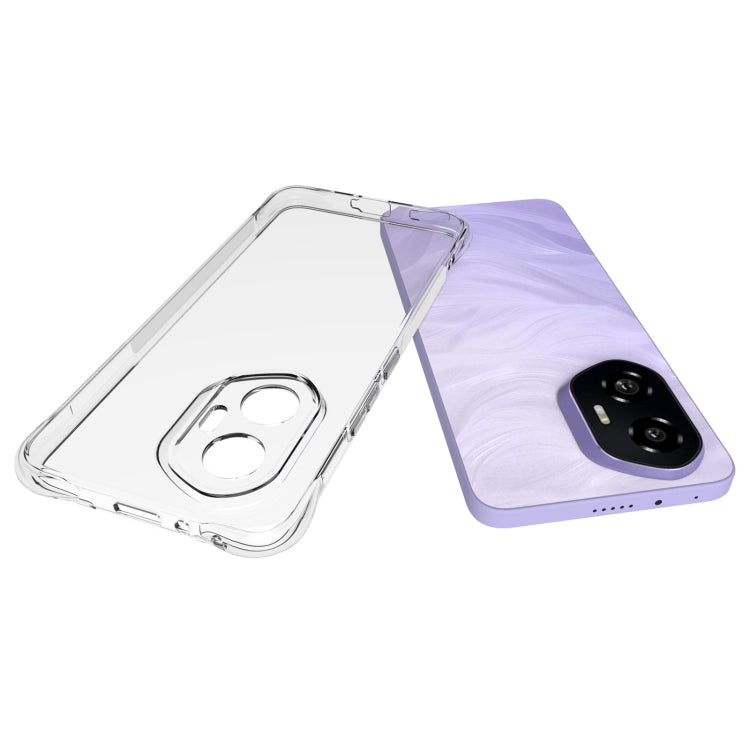 For Honor 300 Shockproof Non-slip Thickening TPU Phone Case - Transparent