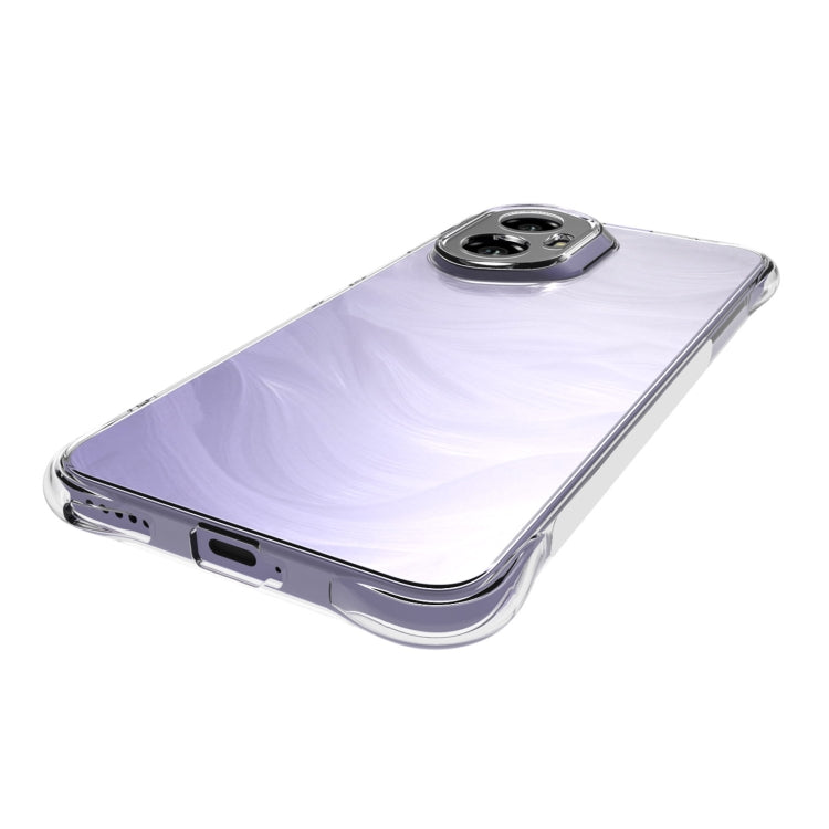 For Honor 300 Shockproof Non-slip Thickening TPU Phone Case - Transparent