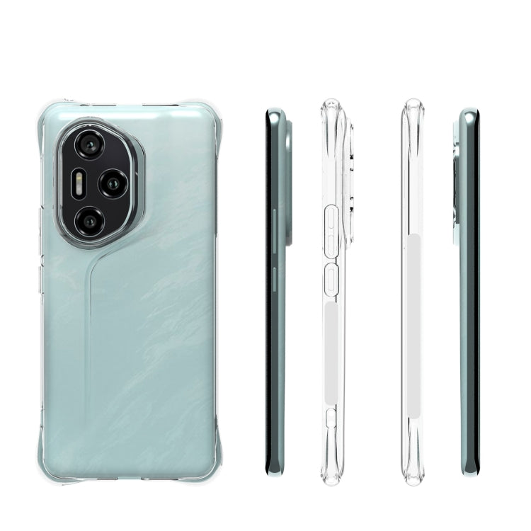 For Honor 300 Pro Shockproof Non-slip Thickening TPU Phone Case - Transparent