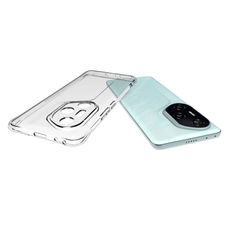 For Honor 300 Pro Shockproof Non-slip Thickening TPU Phone Case - Transparent
