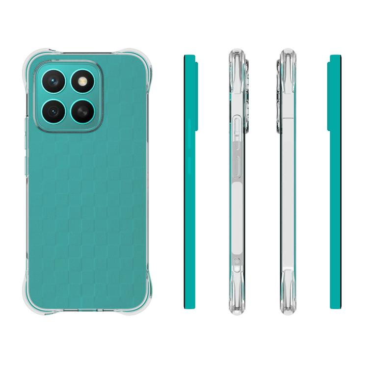 For Honor X8c 4G Shockproof Non-slip Thickening TPU Phone Case - Transparent