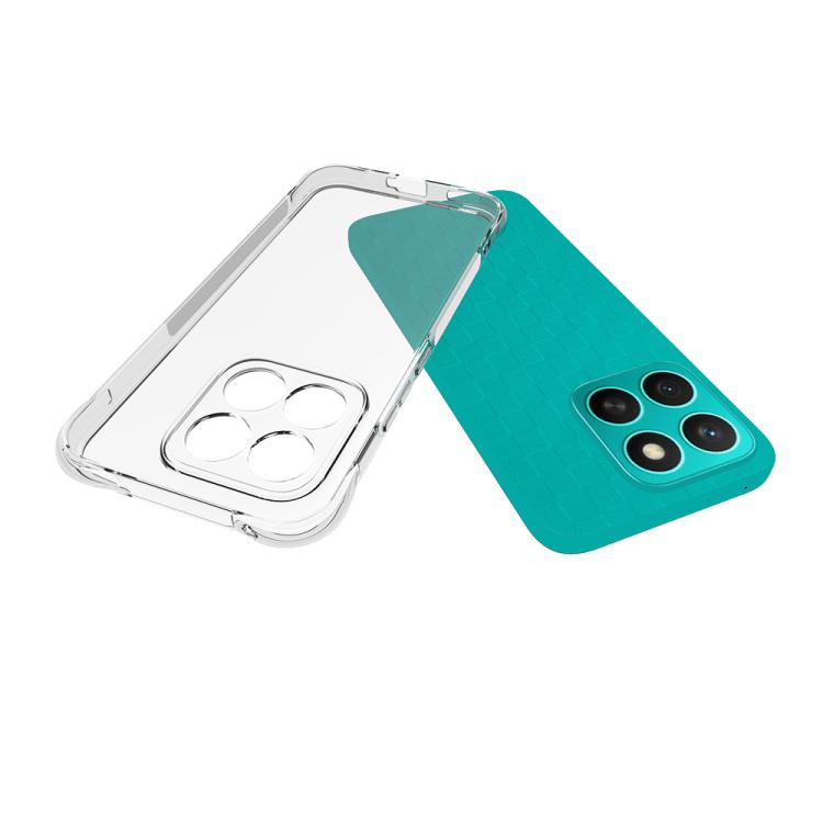For Honor X8c 4G Shockproof Non-slip Thickening TPU Phone Case - Transparent