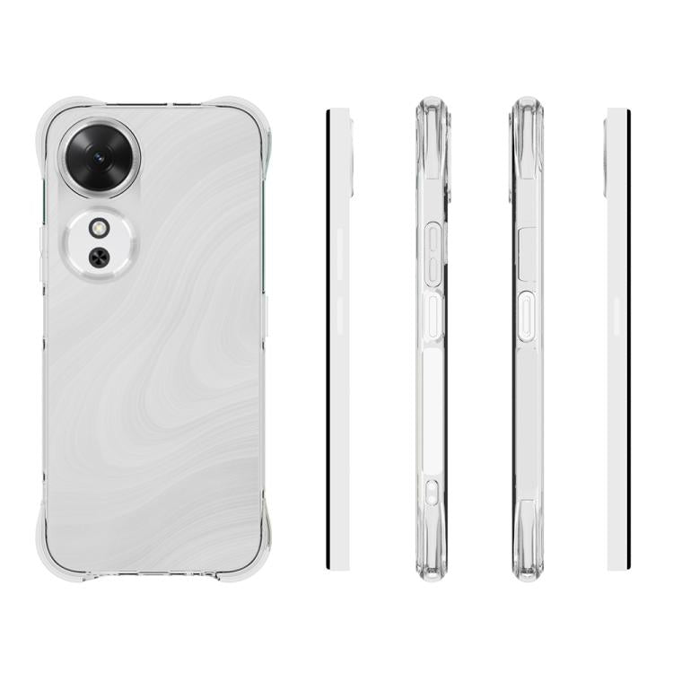 For Honor Play 60 Shockproof Non-slip Thickening TPU Phone Case - Transparent