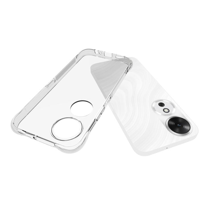 For Honor Play 60 Shockproof Non-slip Thickening TPU Phone Case - Transparent