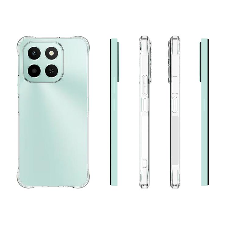 For Honor X6c 4G Shockproof Non-slip Thickening TPU Phone Case - Transparent
