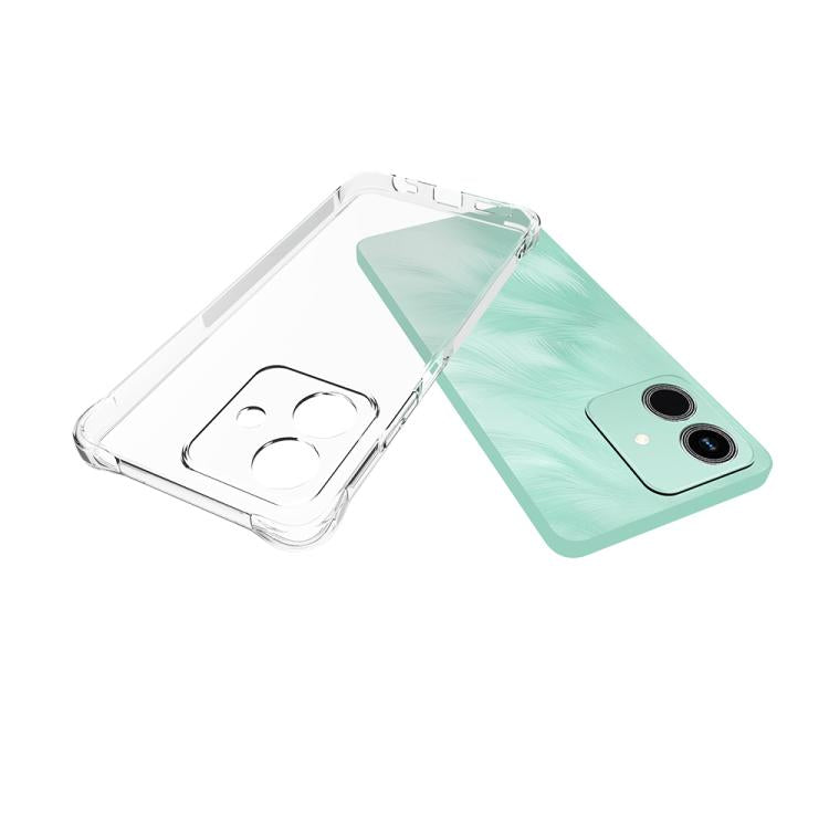For Honor Play10 4G Shockproof Non-slip Thickening TPU Phone Case - Transparent
