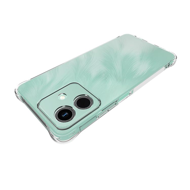 For Honor Play10 4G Shockproof Non-slip Thickening TPU Phone Case - Transparent
