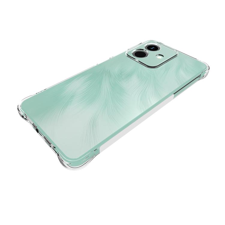 For Honor Play10 4G Shockproof Non-slip Thickening TPU Phone Case - Transparent