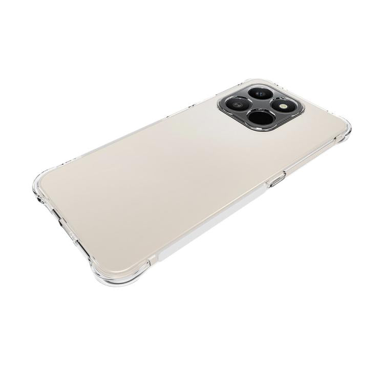 For Honor 400 Smart / X7d 5G / 4G Shockproof Non-slip Thickening TPU Phone Case - Transparent