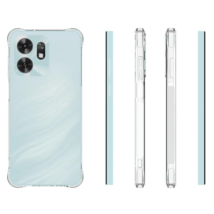 For Honor Play 60A 5G Shockproof Non-slip Thickening TPU Phone Case - Transparent