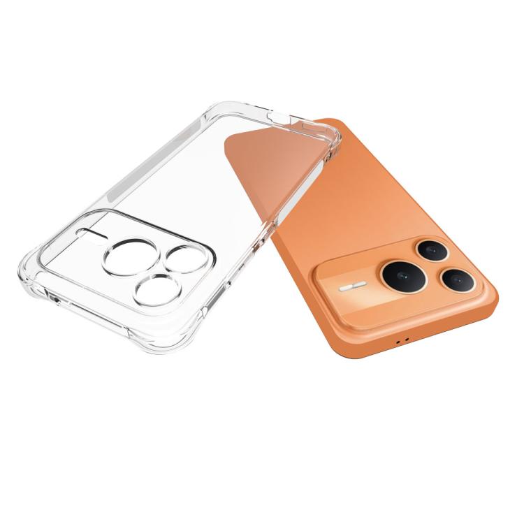 For Honor Power2 5G Shockproof Non-slip Thickening TPU Phone Case - Transparent