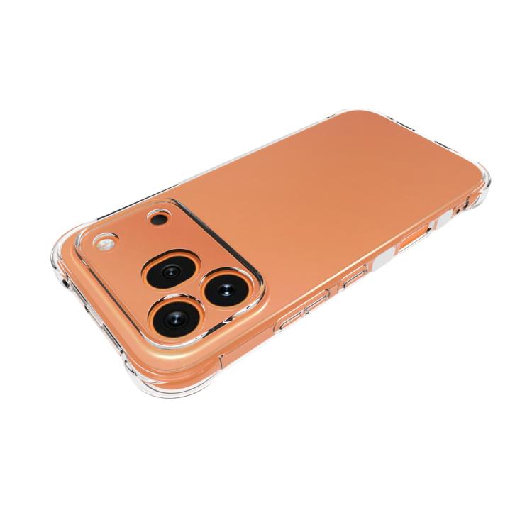 For Honor 600 Pro Global Shockproof Non-slip Thickening TPU Phone Case - Transparent