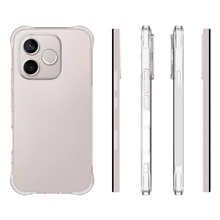 For Honor 600 Lite Global / 500 Smart Shockproof Non-slip Thickening TPU Phone Case - Transparent