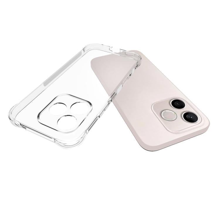 For Honor 600 Lite Global / 500 Smart Shockproof Non-slip Thickening TPU Phone Case - Transparent