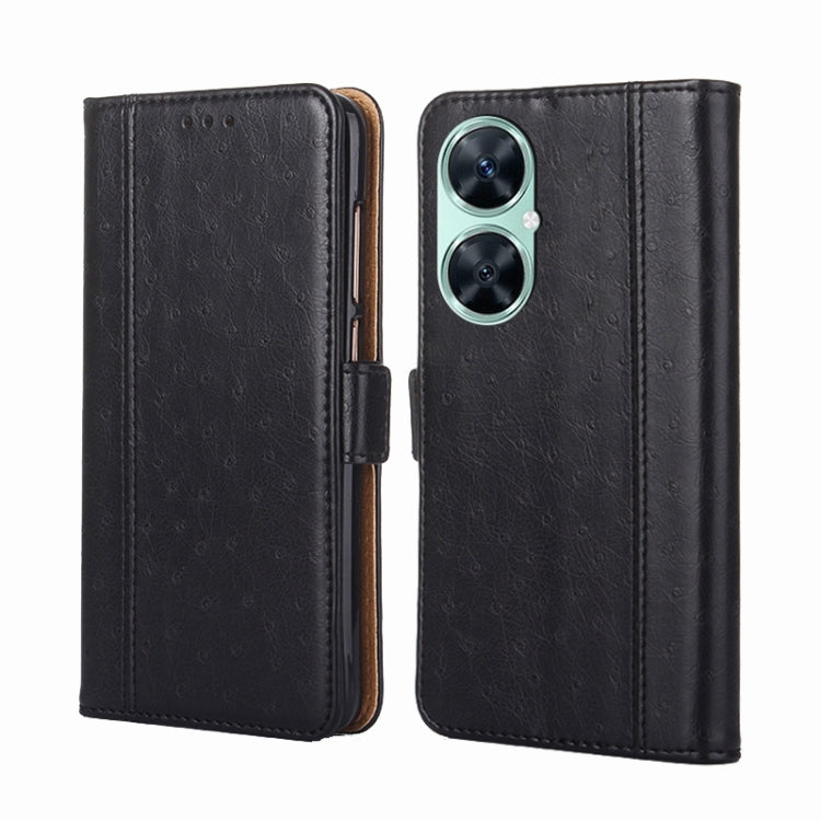For Huawei Enjoy 60 Pro / nova 11i Ostrich Texture Horizontal Flip Leather Phone Case