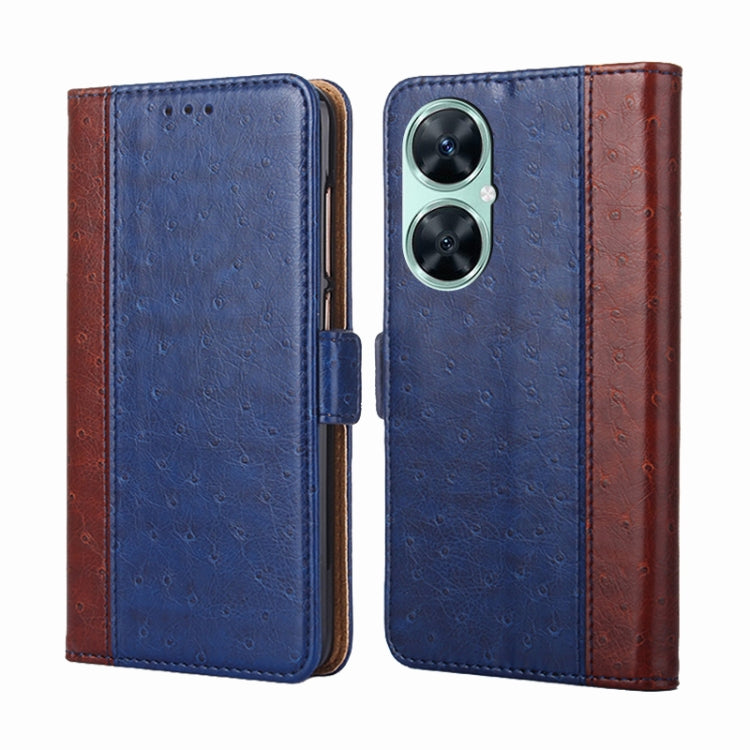 For Huawei Enjoy 60 Pro / nova 11i Ostrich Texture Horizontal Flip Leather Phone Case