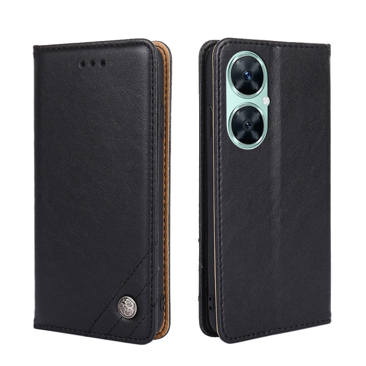 For Huawei Enjoy 60 Pro / nova 11i Non-Magnetic Retro Texture Leather Phone Case